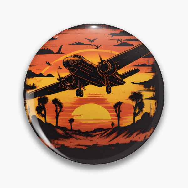 Item preview, Avión antiguo al atardecer designed and sold by staraks486.
