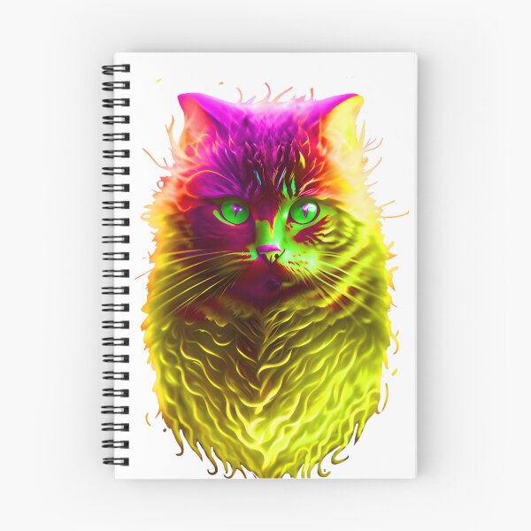 Artikelvorschau,  Katze miaut gelb rosa entworfen und verkauft von HappyMoodDesign.