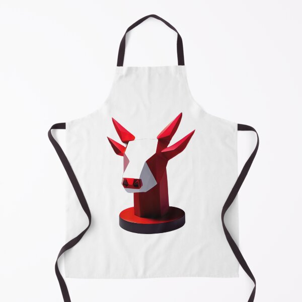 Item preview, Red and White Bull Head designed and sold by PolygonXYZ.