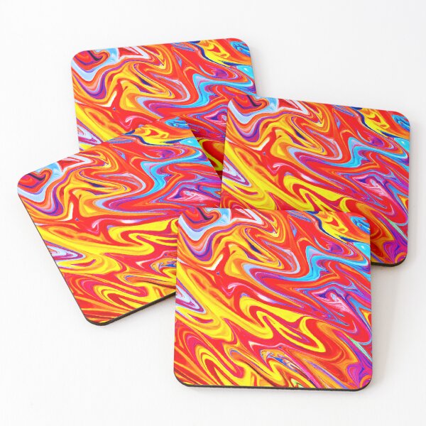 Item preview, Bold Vibrant Hot Colors Pattern Design designed and sold by Health And Fitness Posts e-Store.