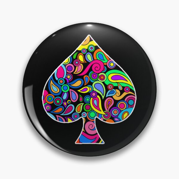 Item preview, Colorful Fancy Spade Playing Card Symbol designed and sold by Alondra.