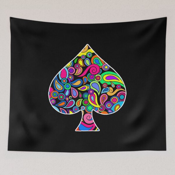 Item preview, Colorful Fancy Spade Playing Card Symbol designed and sold by Alondra.