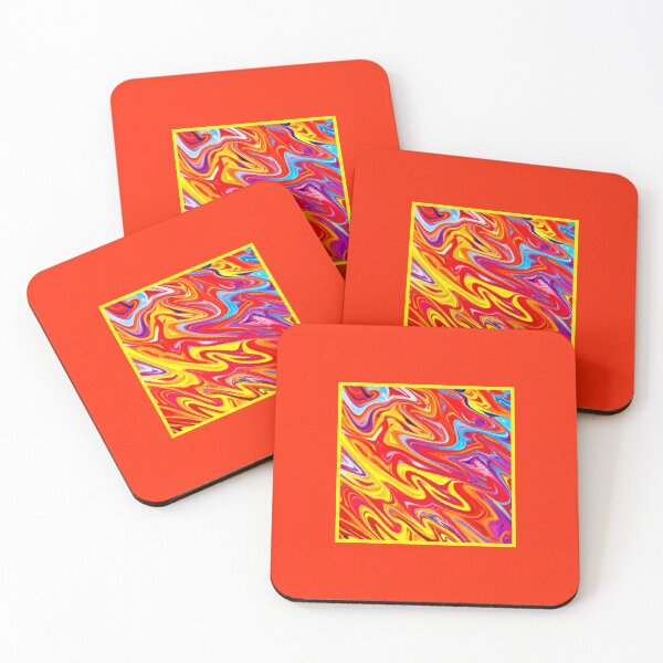 Item preview, Bold Vibrant Hot Colors Pattern Artwork designed and sold by Health And Fitness Posts e-Store.