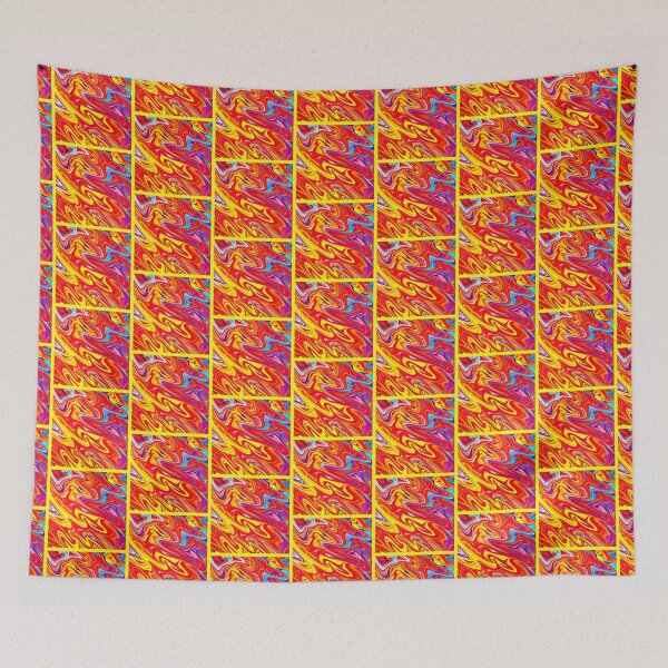 Item preview, Bold Vibrant Hot Colors Pattern Artwork designed and sold by Health And Fitness Posts e-Store.