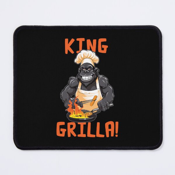 Item preview, King Grilla - Funny Gorilla BBQ design designed and sold by Gerald Waters.