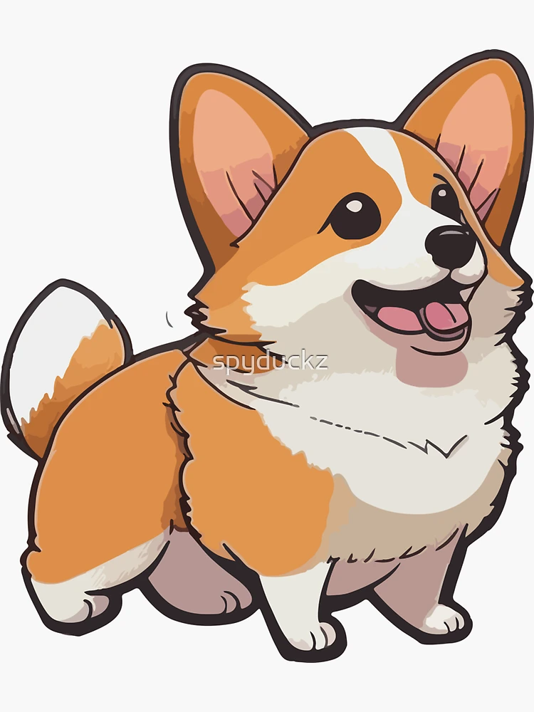 Smiling and Fluffy Corgi Bathroom Rug