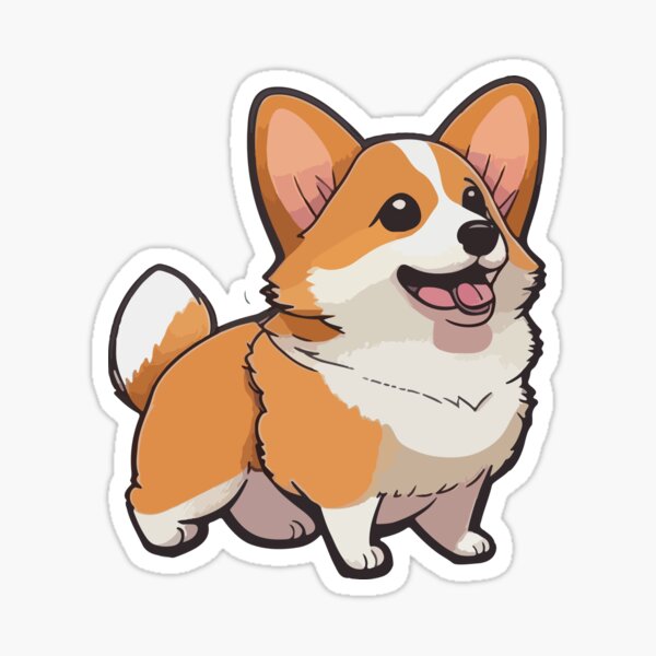 Stickers sur le thème Fesses Corgi