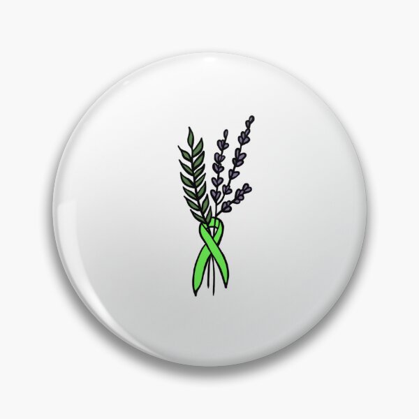 Item preview, Lymphoma Cancer Ribbon with Lavender and Olive Branch designed and sold by Katie Histing.