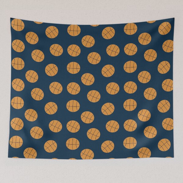 Item preview, Basketball on Dark Blue designed and sold by RepeatCandy.