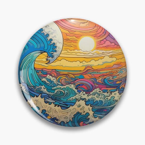 Item preview, Abstract Ocean Waves Pattern designed and sold by Desfix.