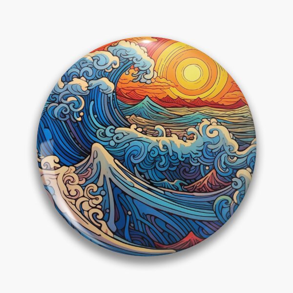 Item preview, Abstract Ocean Waves Pattern designed and sold by Desfix.