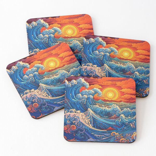 Item preview, Abstract Ocean Waves Pattern designed and sold by Desfix.