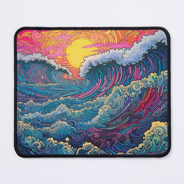 Item preview, Abstract Ocean Waves Pattern designed and sold by Desfix.