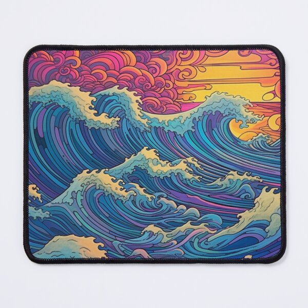 Item preview, Abstract Ocean Waves Pattern designed and sold by Desfix.