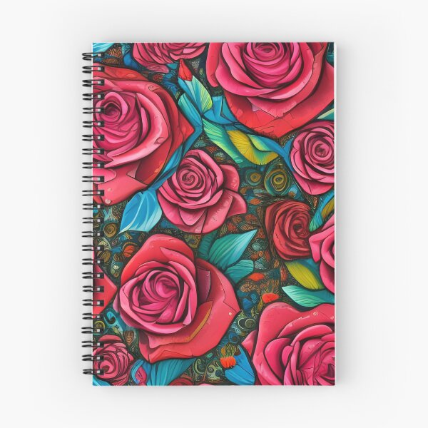 Item preview, Vintage Pop Art Pattern Roses Flowers  Art Design designed and sold by PC-artist.