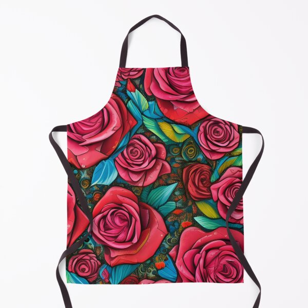 Item preview, Vintage Pop Art Pattern Roses Flowers Art Design designed and sold by PC-artist.