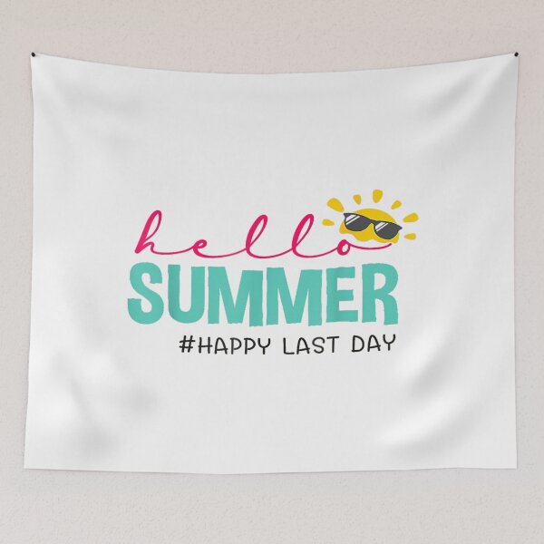 Item preview, Happy Last Day of School Teacher Student Hello Summer  designed and sold by retro-vectors.