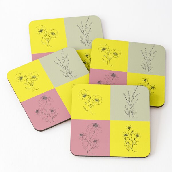 Item preview, Floral series - Quartet designed and sold by arts-T-Miss.