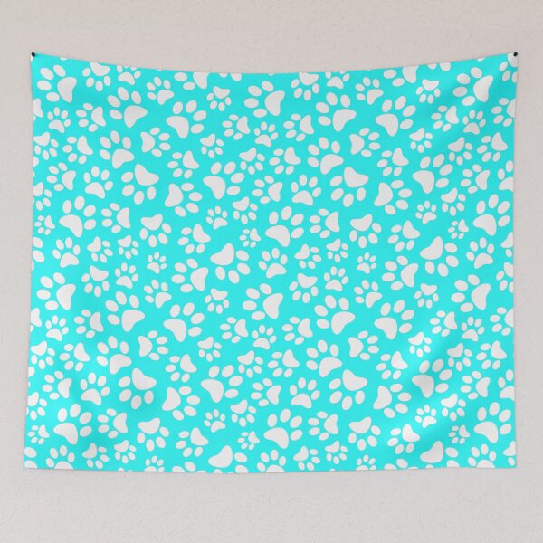 Item preview, Light Blue Paw Print Pattern designed and sold by Julie Erin Designs.