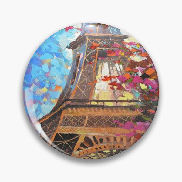 Item preview, Acrylic Pastel Flower Paris Evel Tower Paris Nature Colorful Flowers designed and sold by CandyLoo.