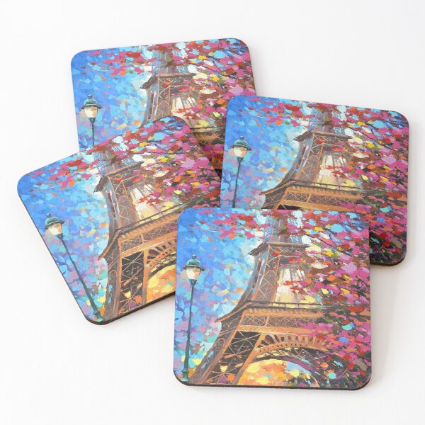 Item preview, Acrylic Pastel Flower Paris Evel Tower Paris Nature Colorful Flowers designed and sold by CandyLoo.