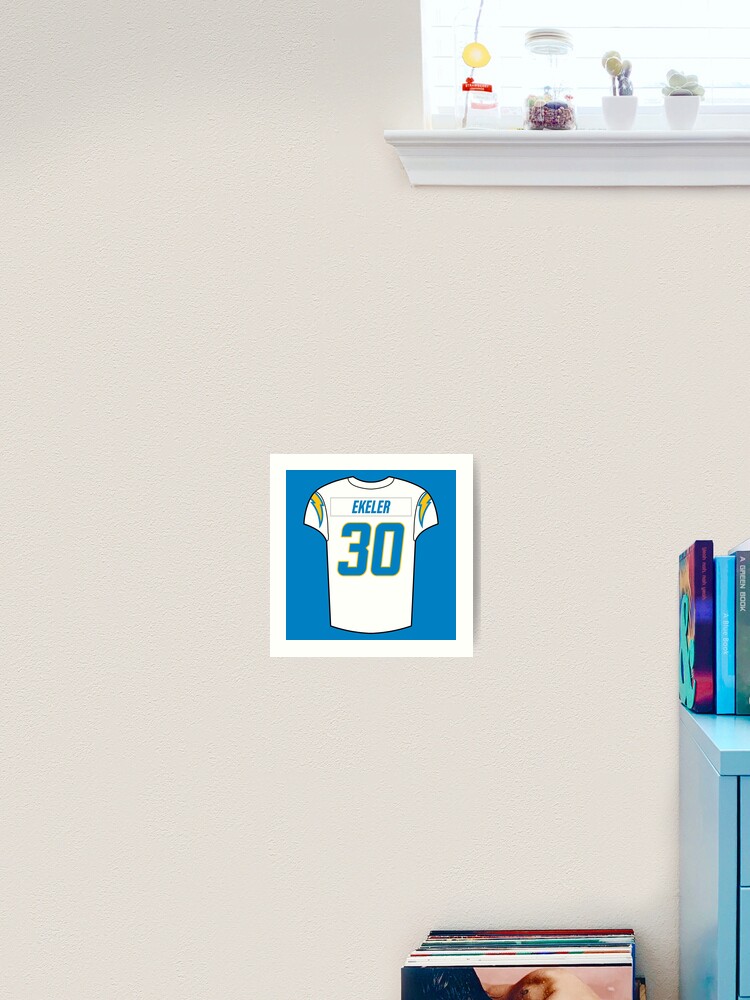 Austin Ekeler Away Jersey Sticker for Sale by designsheaven