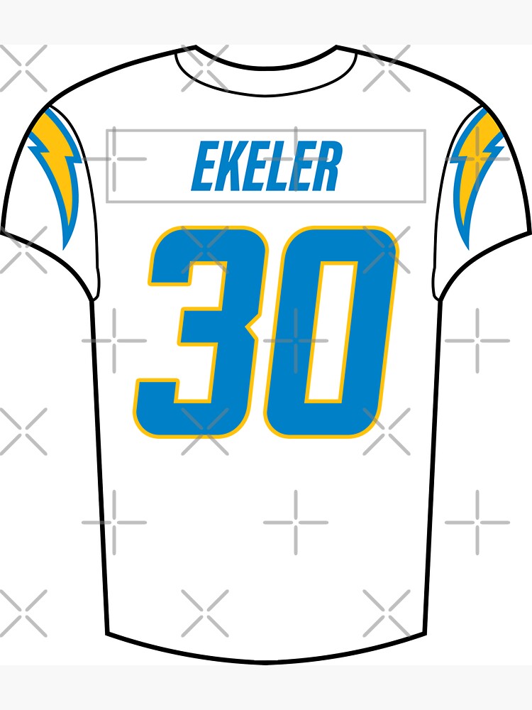 Austin Ekeler Away Jersey Greeting Card for Sale by designsheaven