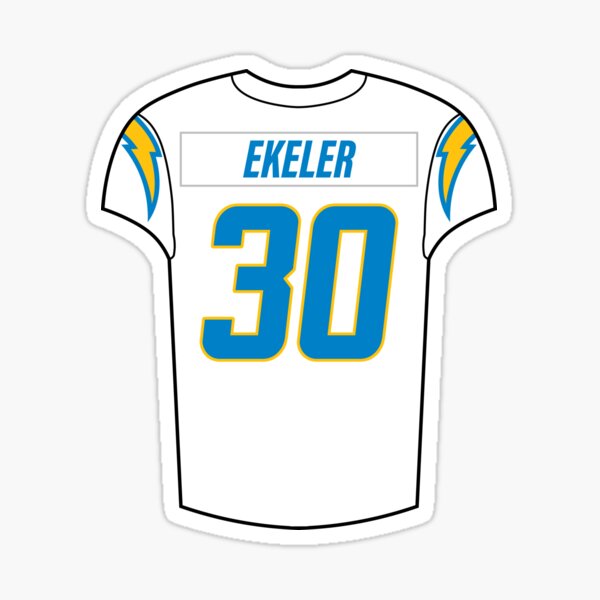 Austin Ekeler football Paper Poster Chargers 4 - Austin Ekeler - Sticker