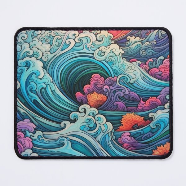 Item preview, Abstract Ocean Waves Pattern designed and sold by Desfix.
