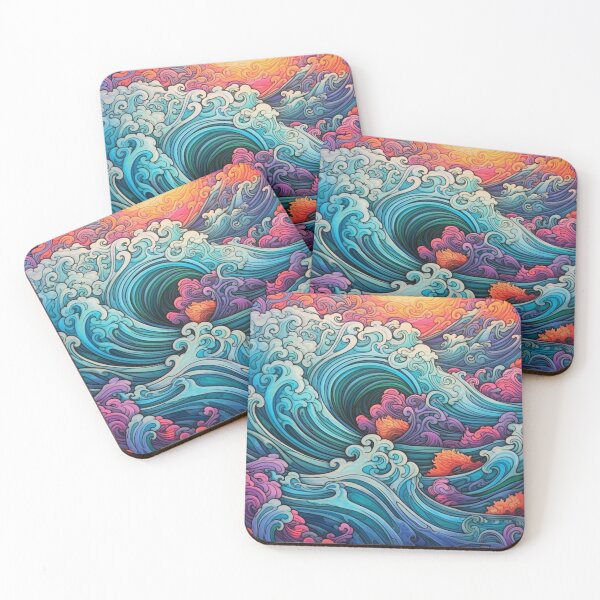 Item preview, Abstract Ocean Waves Pattern designed and sold by Desfix.