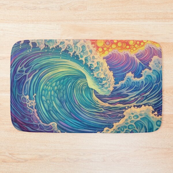 Item preview, Abstract Ocean Waves Pattern designed and sold by Desfix.