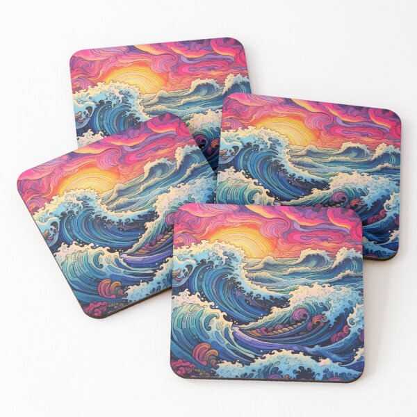 Item preview, Abstract Ocean Waves Pattern designed and sold by Desfix.