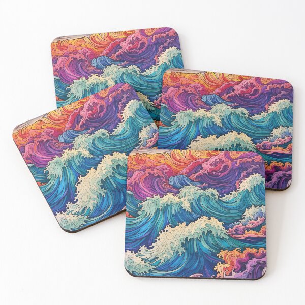 Item preview, Abstract Ocean Waves Pattern designed and sold by Desfix.