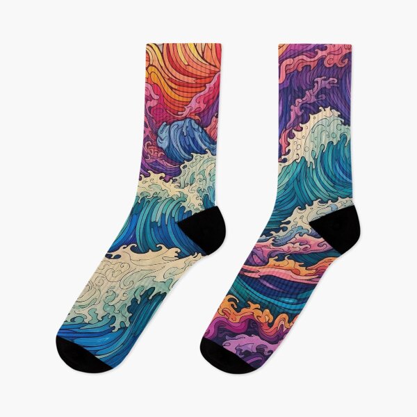 Item preview, Abstract Ocean Waves Pattern designed and sold by Desfix.