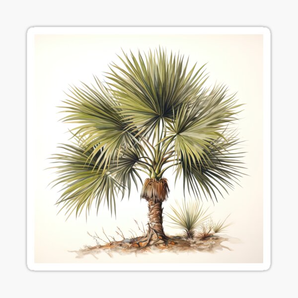 Artikel-Vorschau von Botanische Palmetto-Illustration, designt und verkauft von EverettAtlas.