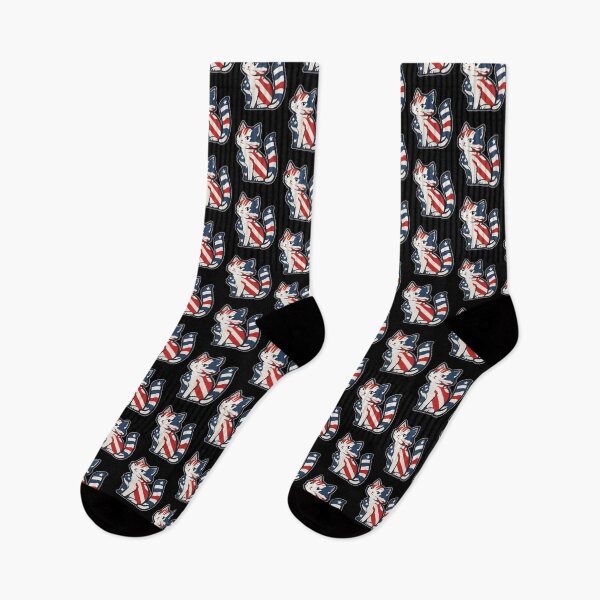 Item preview, Cute cat with a US flag  colors for 4th of July designed and sold by Gerald Waters.
