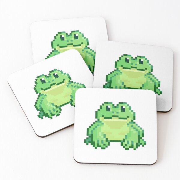 Item preview, Pixel frog designed and sold by amphibian-a-day.