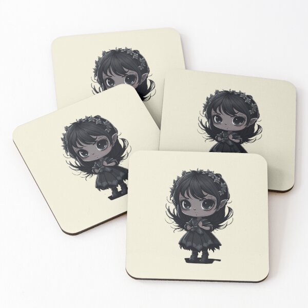 Item preview, Dark Adorable Big Eyed Fairy Pixie - Dark Colors designed and sold by TGAL2.