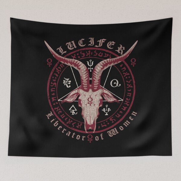 Item preview, Lucifer, Liberator of Women, Baphomet, Satanic Feminism, Gothic, Ritual, Occult Girl Power designed and sold by Proverbial Wisdom Design.