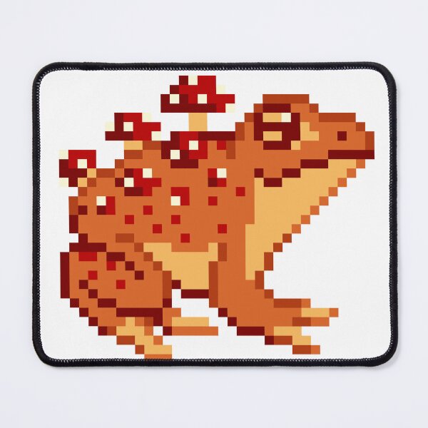 Item preview, Pixel mushroom toad designed and sold by amphibian-a-day.