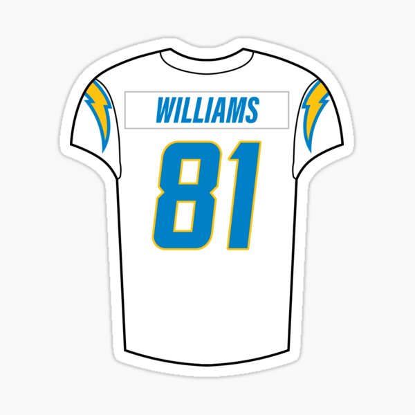 Keenan Allen Home Jersey Sticker for Sale by designsheaven