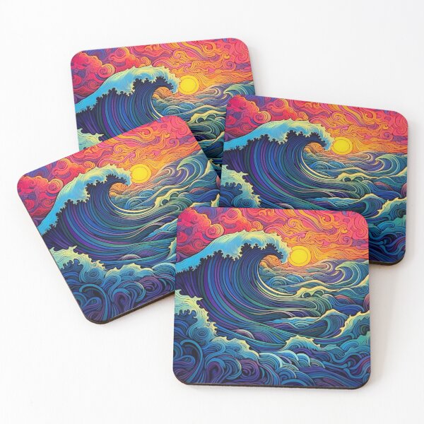 Item preview, Abstract Ocean Waves Pattern designed and sold by Desfix.