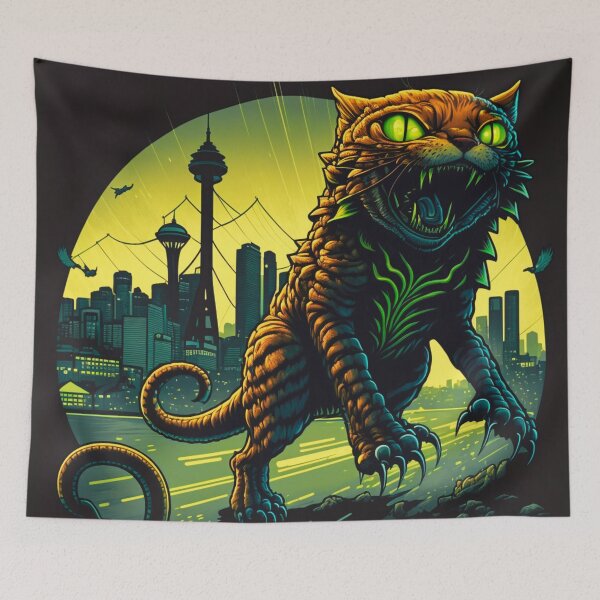 Item preview, Angry Cat Zombie designed and sold by JojoArtEvo.