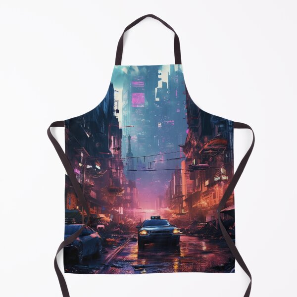 Item preview, Cyberpunk Rainy Street designed and sold by cyberartmaker.