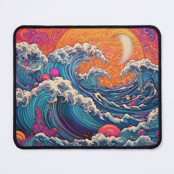 Item preview, Abstract Ocean Waves Pattern designed and sold by Desfix.