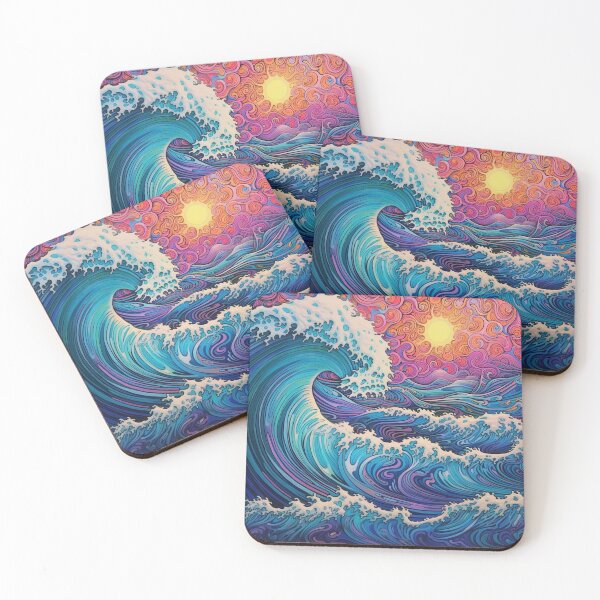 Item preview, Abstract Ocean Waves Pattern designed and sold by Desfix.