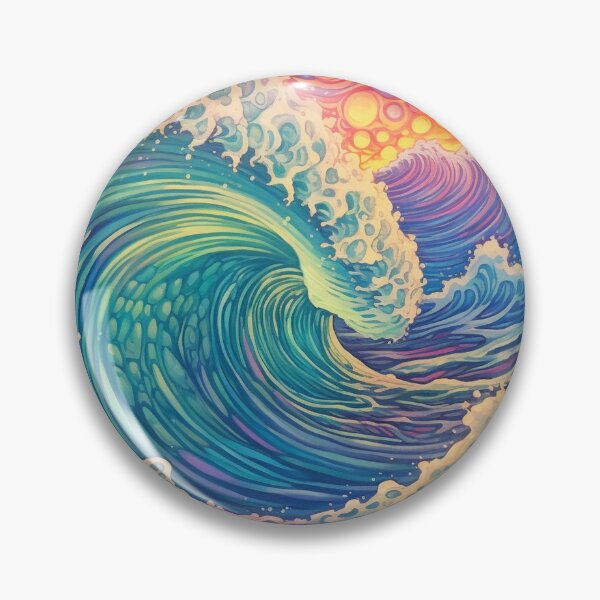 Item preview, Abstract Ocean Waves Pattern designed and sold by Desfix.