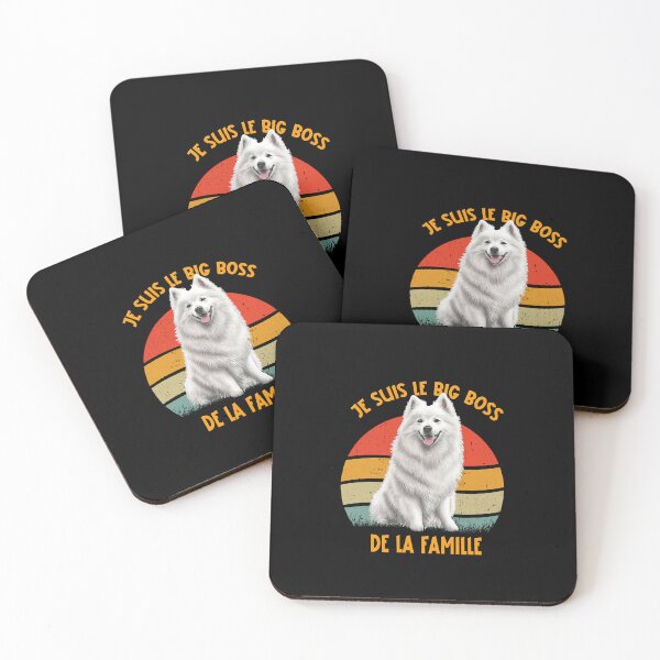 Item preview, Samoyed I am the big boss of the family, for sam lovers, in french designed and sold by isaweb.