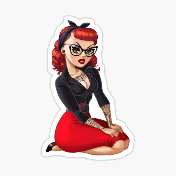 Rockabilly Hanna Sticker