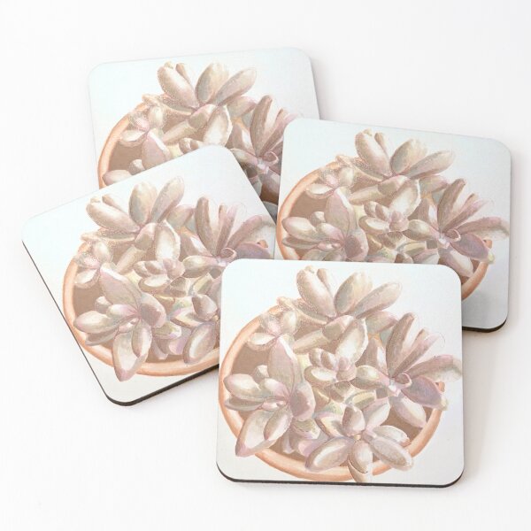 Item preview, Potted Pink Moonstone Succulents  designed and sold by AnxiousArt86.